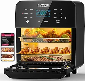 The Nuwave Brio 15.5Qt Air Fryer Rotisserie Oven Review