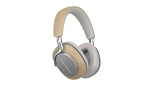 Bowers & Wilkins Px8 Over-Ear Wireless Headphones, Advanced Active Noise Cancellation, Luxurious Materials, 30-Hour Battery Life, 15-Min Quick Charging, Tan