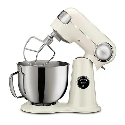 Cuisinart SMD-50CRM Precision Pro 5.5-Quart Digital Stand Mixer with 12-Speeds, 3 Preprogrammed Food Prep Settings, Mixing Bowl, Chef's Whisk, Flat Mixing Paddle, Dough Hook, and Splash Guard