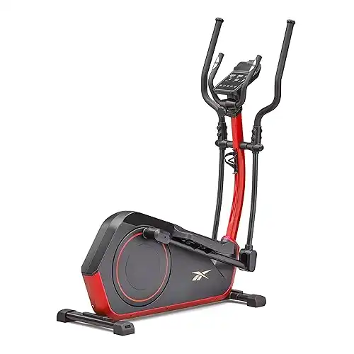 Reebok FR30 Cross Trainer: Bluetooth Compatible Elliptical Exercise Machine for Home Gym Cardio Training, Tablet Holder, 32 Resistance Levels