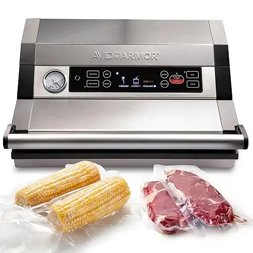 Avid Armor - Vacuum Sealer Machine A420, Vacuum Food Sealer for Foods, Meat Sealers Vacuum Packing Machine, Compact Vacuum Sealers with 12-Inch Vaccum Sealer Bar